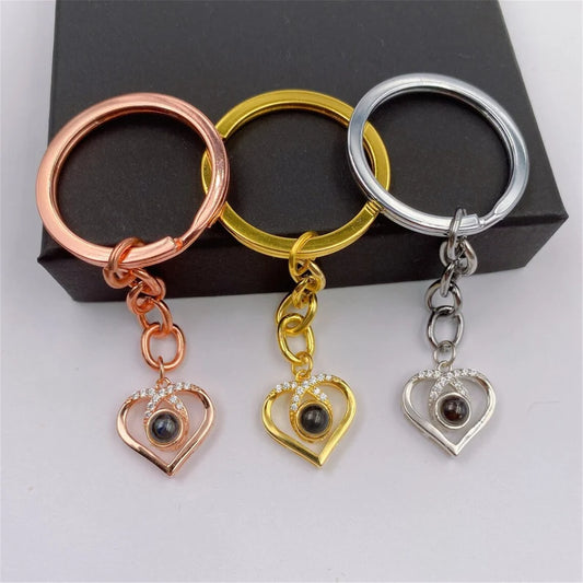 Heart shape projection Keychain